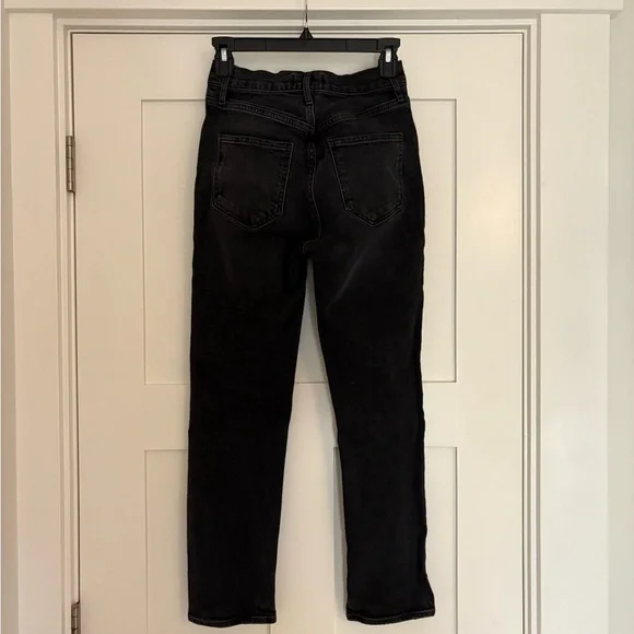 Agolde Riley High Rise Straight Leg Black size 25 - Picture 4 of 9
